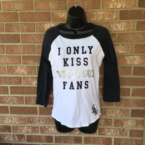 pink white sox shirt